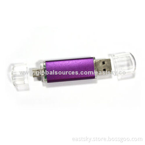Custom OTG flash drive, compatible with PC, notebook or mobile phone, USB2.0 interfaceNew